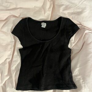 BDG Black Waffle Top